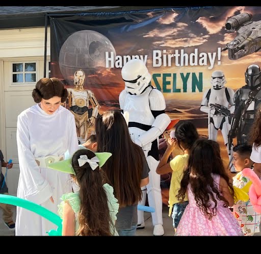 Star Wars character at Nashville birthday party